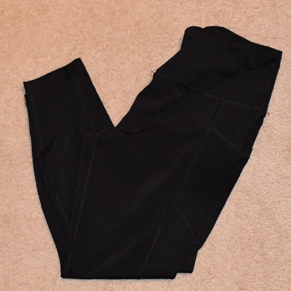 90 Degree 7/8 Black Workout Pants